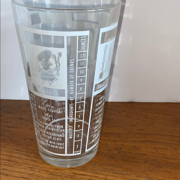Vintage Anchor Hocking “Mr. Bartender” mixed drink recipe glass - Picture 3 of 5
